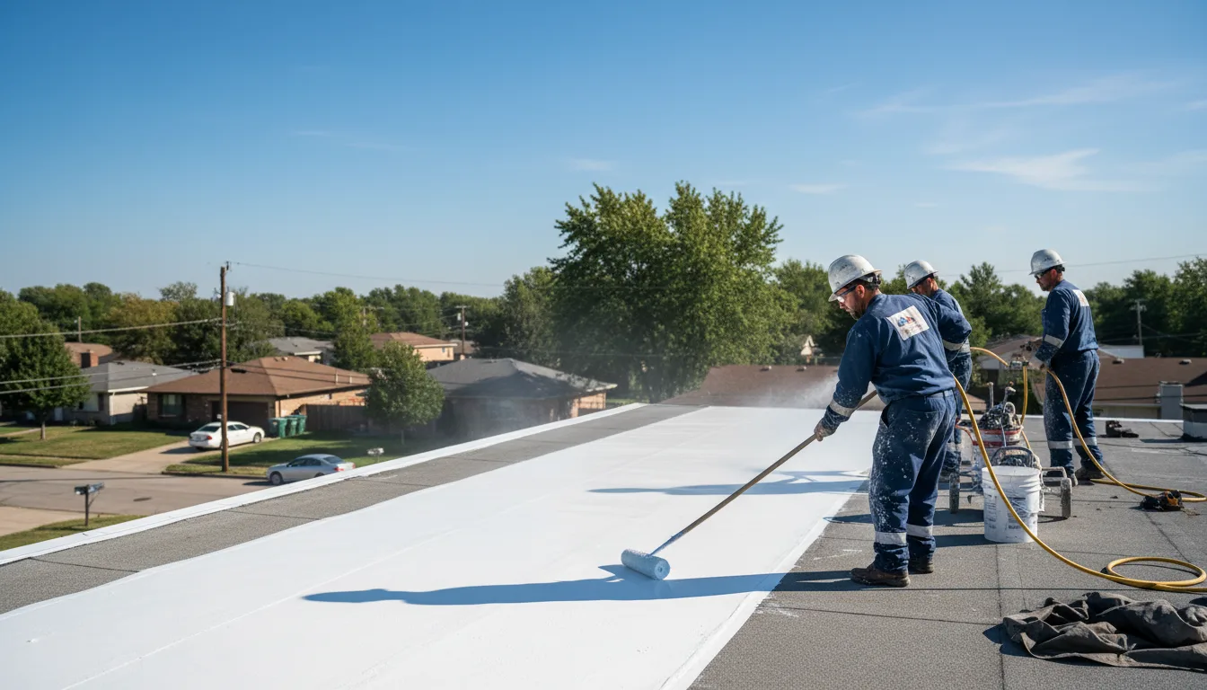 Commercial roof coating in Cylinder, IA near me